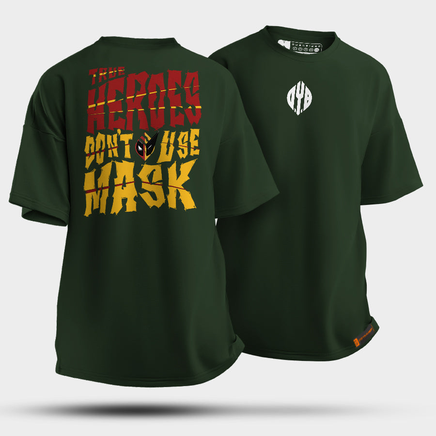 Camiseta - TRUE HEROES DON'T USE MASK